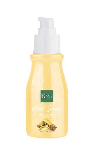 BABY BRIGH قناع معزز بالحلزون الذهبي لشد البشرة من بيبي برايت 140مل