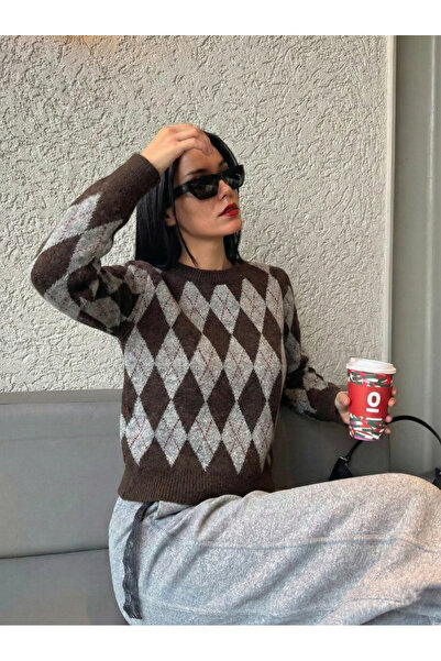 HAFT - Baklava Patterned Knit Sweater - Boutique Collection