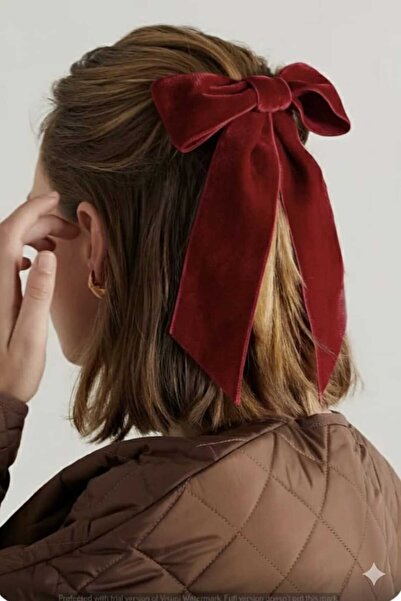 MutluBiDünya Kadife Kurdele Otomatik Toka