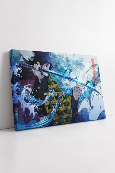 KOSS Dijital Demon Slayer Giyu Tomioka Tehnica respirației de apă Artă anime ...