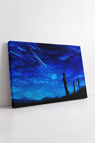 KOSS Dijital Numele tău Starfall Anime Peisaj Pictură pe pânză Cerul de noapt...