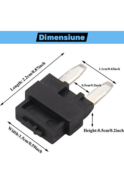 OEM Car fuse, Diode model, current flow direction indication, car, machinery, motorcycle, 3 pcs