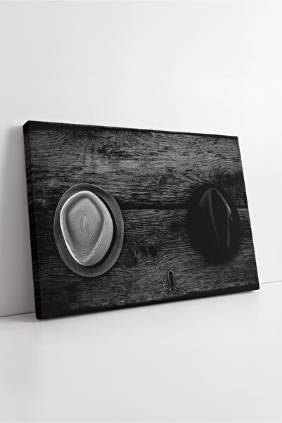 KOSS Dijital Μαύρο και άσπρο καπέλο Σύνθεση ρετρό στυλ Loft Ξύλινη υφή Ανδρικ...