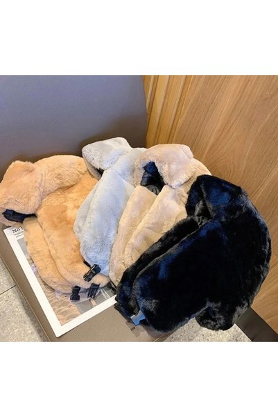 GLOW ACCESSORIES BAE Vegan Premium Faux Fur High Quality Pilot Hat with Ears Cream Color