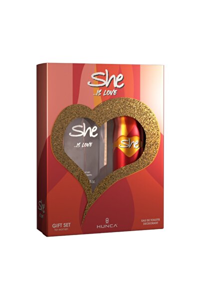 She Is Love Gift Box, Eau de Toilette 50 ml and Deodorant 150 ml