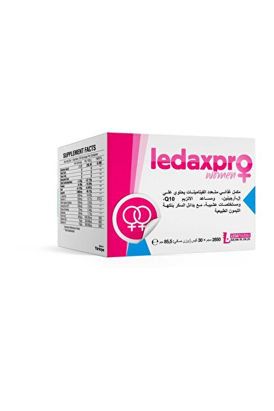 NatVita ليداكس برو للنساء للخصوبة – مكمل غذائي متعدد الفيتامينات | 30 كيس بنك...