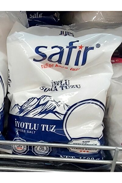 SAFİR Iyotlu Sofra Tuzu 1,5 KG