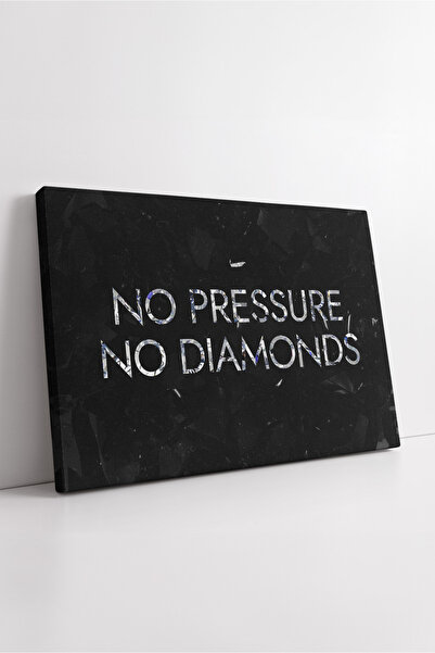 KOSS Dijital Pictură pe pânză motivantă cu textul „Fără presiune, fără diaman...