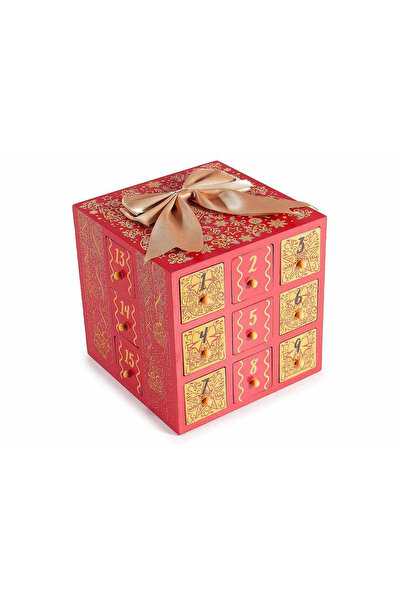 Decorer Calendar de Advent de Crăciun 14,5 x 14,5 x 13,5 cm