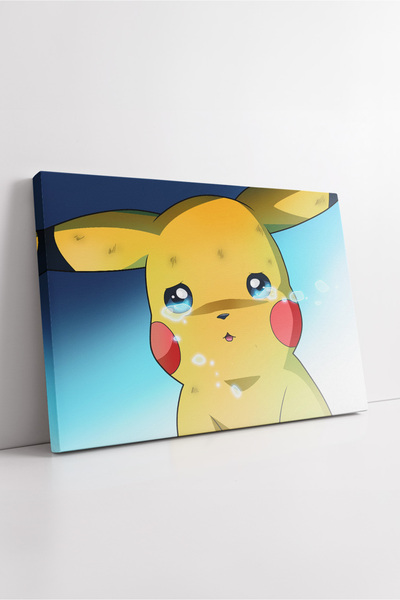 KOSS Dijital Pictură pe pânză cu Pikachu care plâng Anime personaj Artă decor...