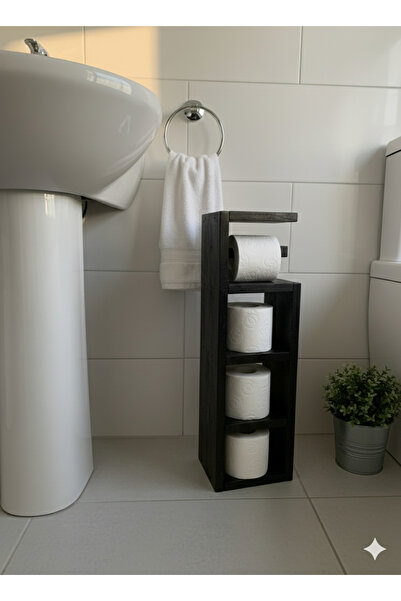 VEO STORE TUVALET KAĞIDI ASKILIĞI VE ÇOK BÖLMELİ DEKORATİF RAF