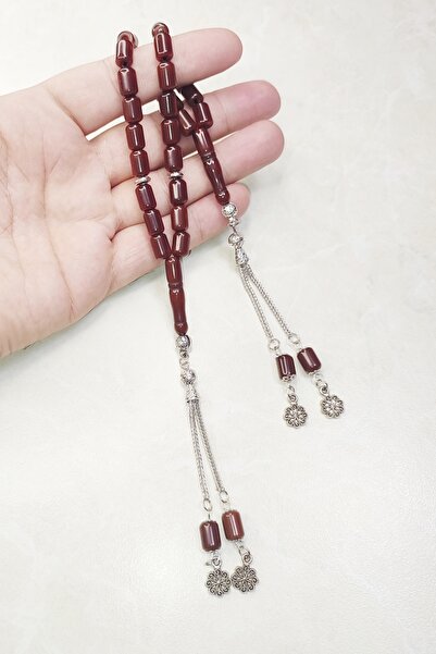 ŞAHBEY TESBİH Sıkma Kehribar Zaza Tesbih / Çift İmameli Havşa Delikli Özel Ta...