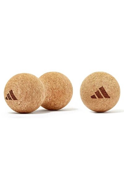 adidas Double Cork Massage Ball — Eco-Friendly Muscle Recovery Roller for Pain Relief & Flexibilit