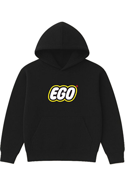 VSRN Ego Design majica sa kapuljačom, crna, velika, sa printom