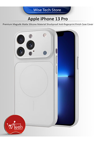 Wtech Apple iPhone 13 Pro 2021 Premium Magsafe Matte Silicone Material Shockp...