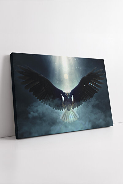 KOSS Dijital Aigle care se ridică prin lumina între norii întunecate Decor de...