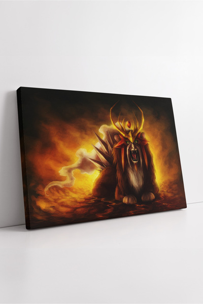 KOSS Dijital Pokemon Fire Legend, decor de pictură pe pânză cu tematică de fl...