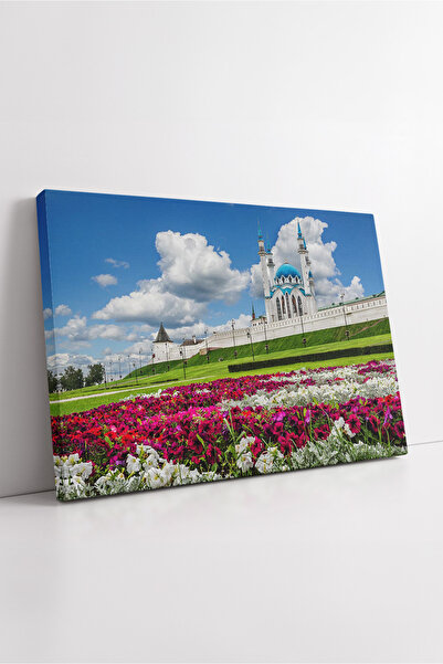 KOSS Dijital Πολύχρωμος κήπος λουλουδιών και αρχιτεκτονικό τοπίο ζωγραφική σε...