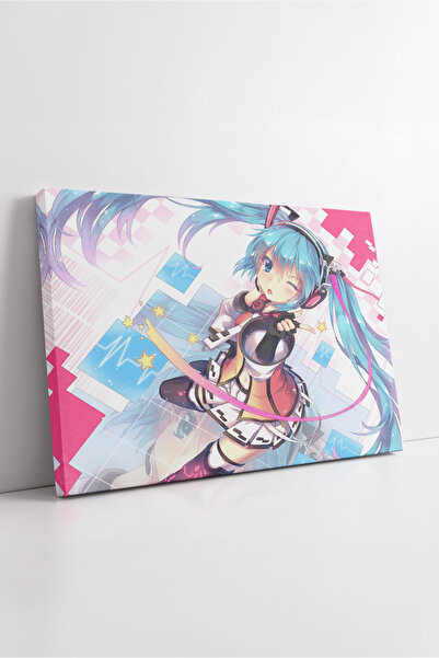 KOSS Dijital Hatsune Miku Digital Pop Anime Design de scenă energizant Pictură modernă pe pânză pentru camera adolescentului