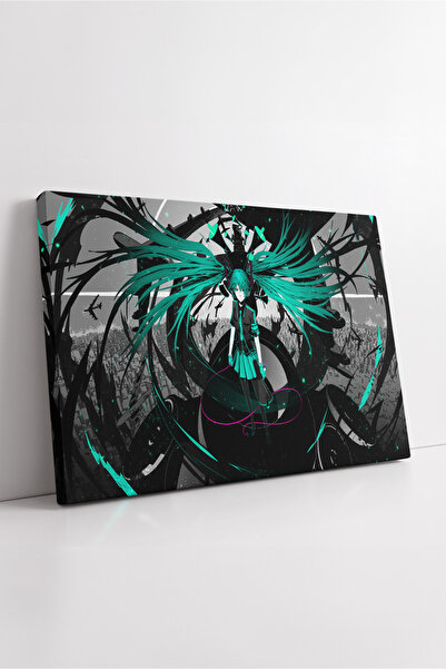 KOSS Dijital Hatsune Miku Dark Dystopia Anime Scenă de luptă în stil futurist pictură decorativă pe pânză