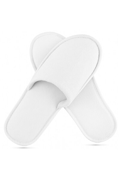 OEM Hotel Slippers Model Praga – White Color, Sole Thickness 5 mm, Universal Size. Set of 10 pieces