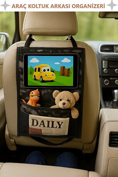 ALİTA TEXTILE منظم لظهر مقعد السيارة، منظم داخلي للسيارة، مقعد السيارة، حامل ...