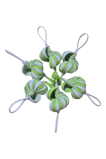 OEM Pachet promo: 2x Set de 6 globuri de Crăciun spirala, handmade, 14 cm, al...