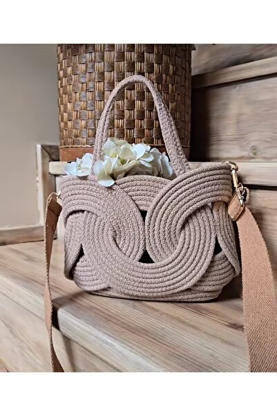 erkbay kuyumculuk Olympic Cotton Straw Jute Bag