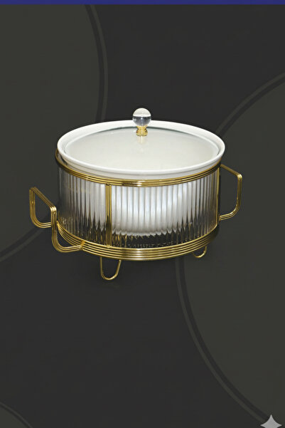 Generic Buffet warmer, round serving dish, 10 cm, with a unique and elegant design.
