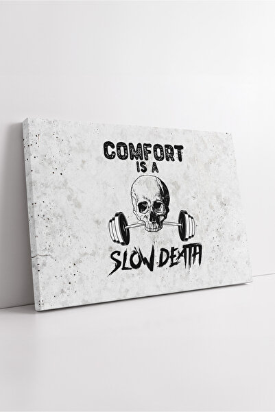 KOSS Dijital Confortul este o moarte lentă Tablou de pânză scris Motivație sp...