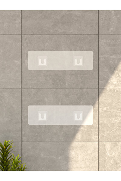 BRAMBLE LIFE 2 Pieces Replacement Adhesive Hanger for Bathroom Organizer Shelf Mounting – Set of 2