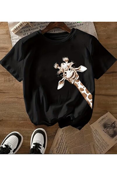 oneagılyazı Tricou Girafă cu imprimeu
