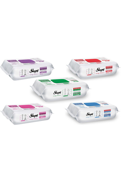Sleepy PACHET - Șervețele umede ușor de curățat, multisuprafețe, 5 x 1 pachet, 500 buc.
