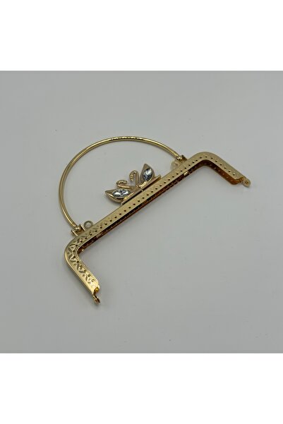 Aynalı Kuğu Model Cüzdan Klipsi Gold