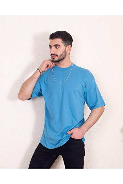 FRANCO RENZO Ανδρικό μπλουζάκι Oversize Fit 100% οργανικό βαμβάκι με χοντρή υ...
