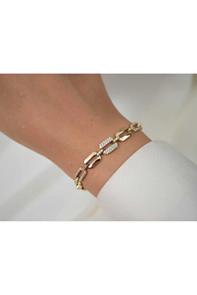 ATELİER TUĞBA Blk069 Baget Transition Chain Bracelet - 17 cm + 2 cm Extension
