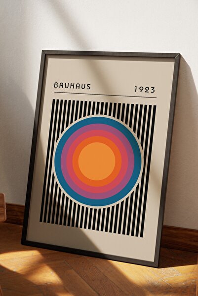 Base Concept Poster cu design decorativ Bauhaus (încadrat)
