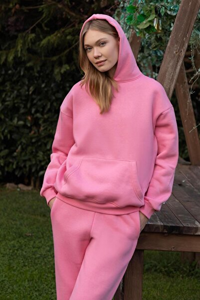 brzbraazi Hooded Unisex O Oversized Tracksuit Set with Fleece Inside - G09001...