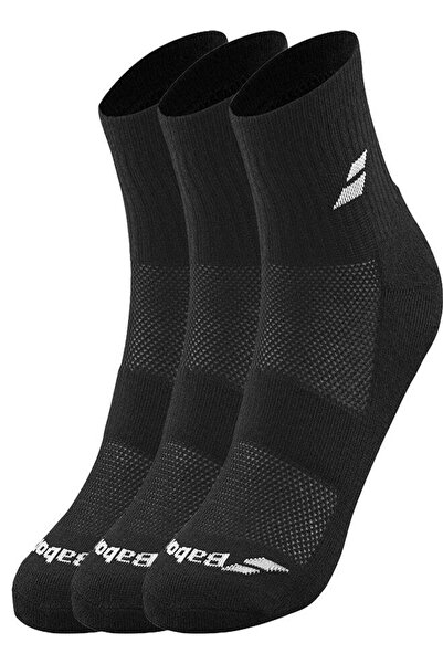 BABOLAT Tennis Quarter 3 Pairs Pack Size 47/50 - Comfortable Breathable Durable Sports Socks