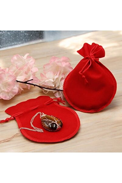 OEM Set of 7 jewelry bags, earrings, necklace, bracelet, locket, ring, fine velvet, drawstring closure