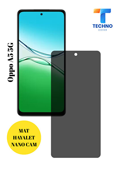 foxpower Oppo A5 5G Hayalet Cam Mat Nano Ekran Koruyucu Darbelere Karşı Dayan...