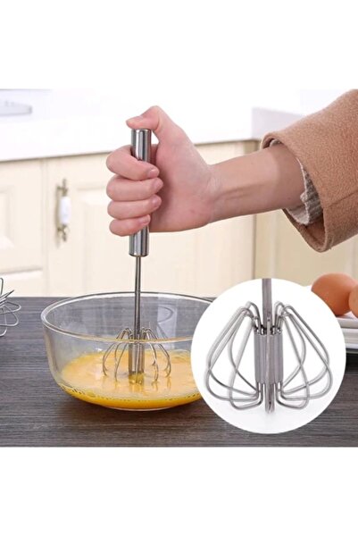 EcoVibe خلاط يدوي من الفولاذ المقاوم للصدأ، مضرب بيضاوي أوتوماتيكي