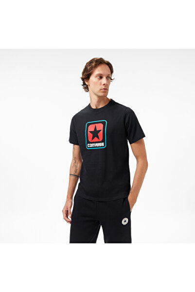 Converse Baskılı Erkek Siyah T-Shirt