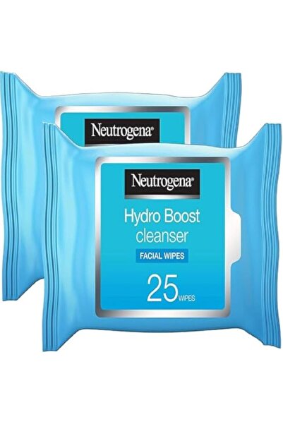 Neutrogena Makeup Remover Face Wipes, Hydro Boost Cleansing, 25 wipes (Pack of 2)