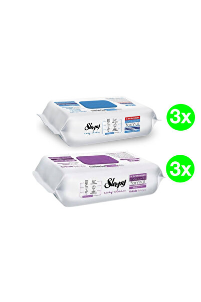 Sleepy PACHET - Șervețele umede ușor de curățat pentru suprafețe multiple, 2 x 3 pachete (100 buc./pachet), 600 buc.
