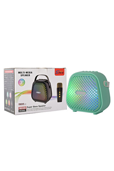 singe مكبر صوت بلوتوث صغير محمول من SING-E ZQS1338، مزود بميكروفون لاسلكي عال...