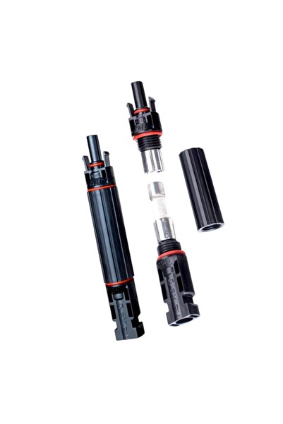 OEM MC4 type connector, with 15A fuse, 1000V DC, 38x10mm, compatible with sol...