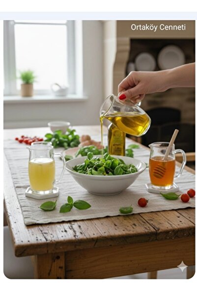 ORTAKÖY CENNETİ 6 AD Ölçekli mini sos sürahisi kalıteli mutfakta sofrada ışıl...