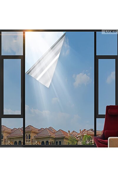 LUXER Self-Adhesive Window Film with UV Protection and Mirror Effect, Dimensi...