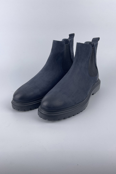 SERKAN SEVİNÇ Erkek Nubuk Deri Chelsea Model Lastik Bilekli Spor Eva Taban Bot